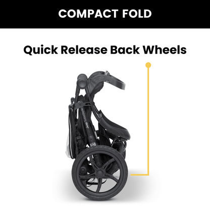 Delta Children Jeep TurboGlyde Jogging Stroller with Swivel Wheel