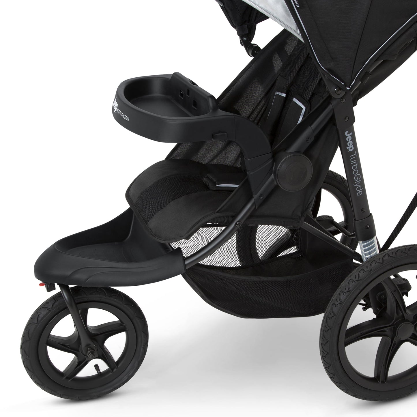 Delta Children Jeep TurboGlyde Jogging Stroller with Swivel Wheel