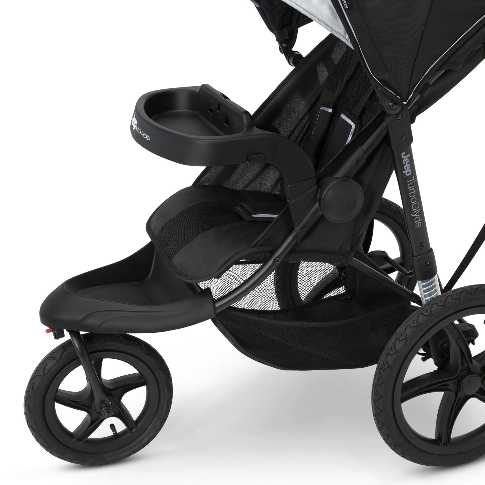 Delta Children Jeep TurboGlyde Jogging Stroller with Swivel Wheel