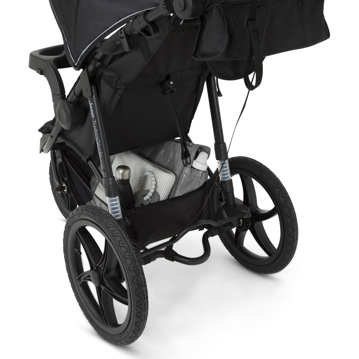 Delta Children Jeep TurboGlyde Jogging Stroller with Swivel Wheel