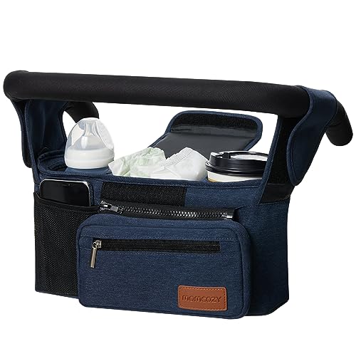 Momcozy Universal Stroller Organizer with Insulated Cup Holder