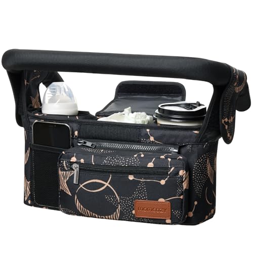 Momcozy Universal Stroller Organizer with Insulated Cup Holder