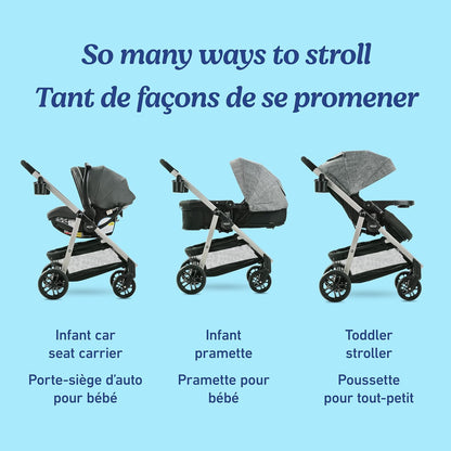 Graco Modes Pramette Travel System Infant Car Seat and Stroller Combo