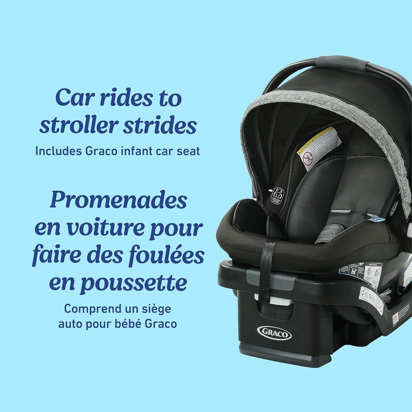 Graco Modes Pramette Travel System Infant Car Seat and Stroller Combo
