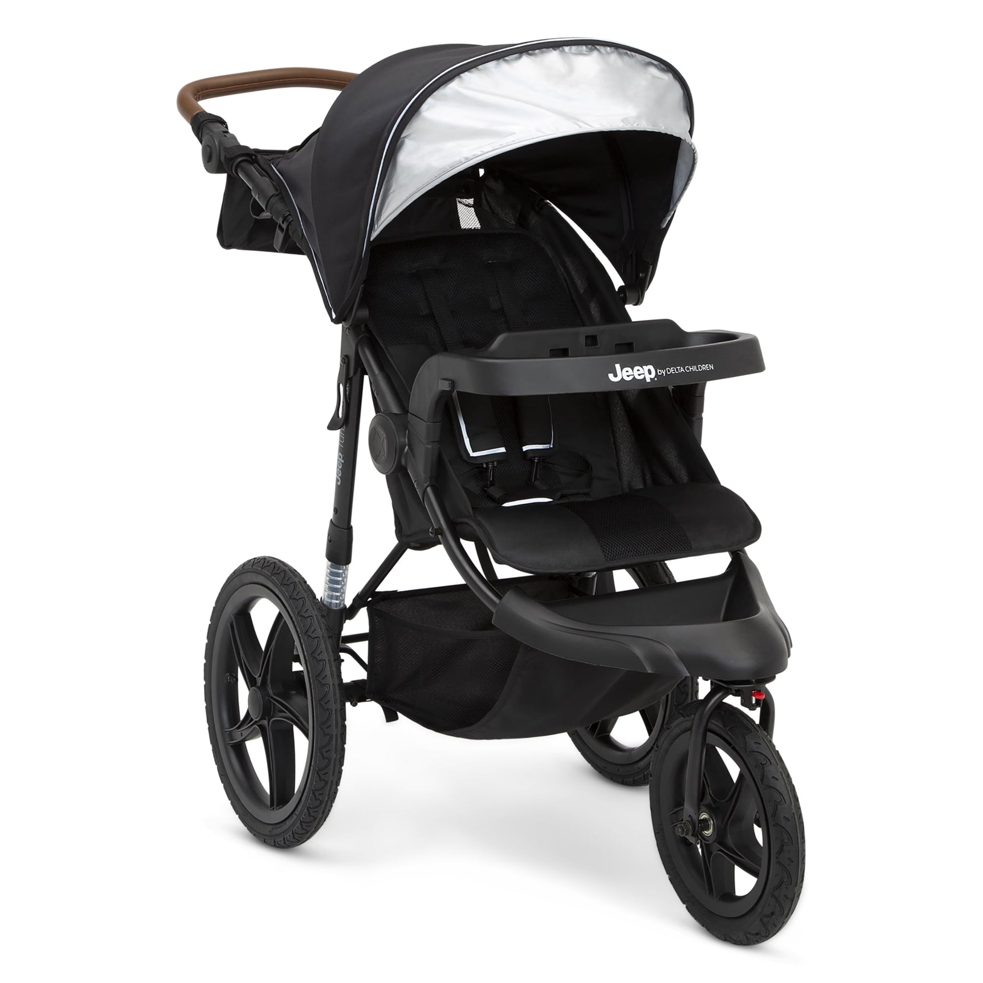 Delta Children Jeep TurboGlyde Jogging Stroller with Swivel Wheel