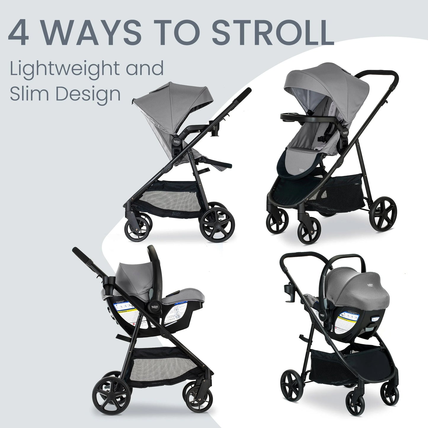Britax Willow Brook Travel System Infant Car Seat and Stroller Combo