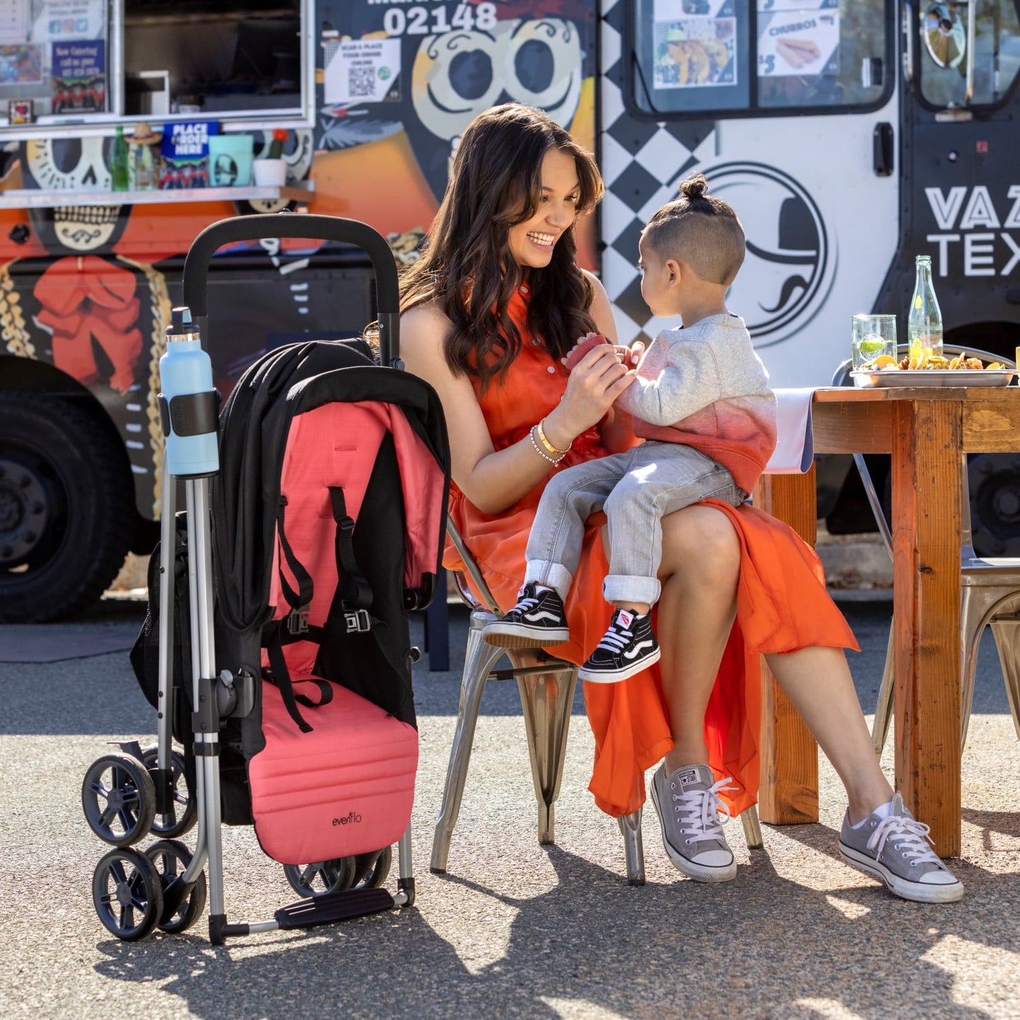 Evenflo Reversi Lightweight Reversible Stroller with Storage Basket