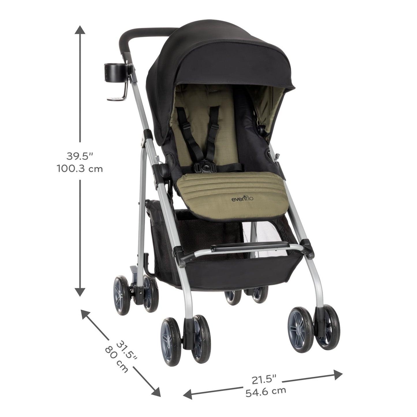 Evenflo Reversi Lightweight Reversible Stroller with Storage Basket