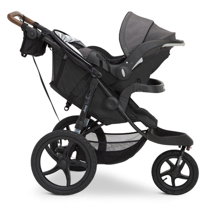 Delta Children Jeep TurboGlyde Jogging Stroller with Swivel Wheel