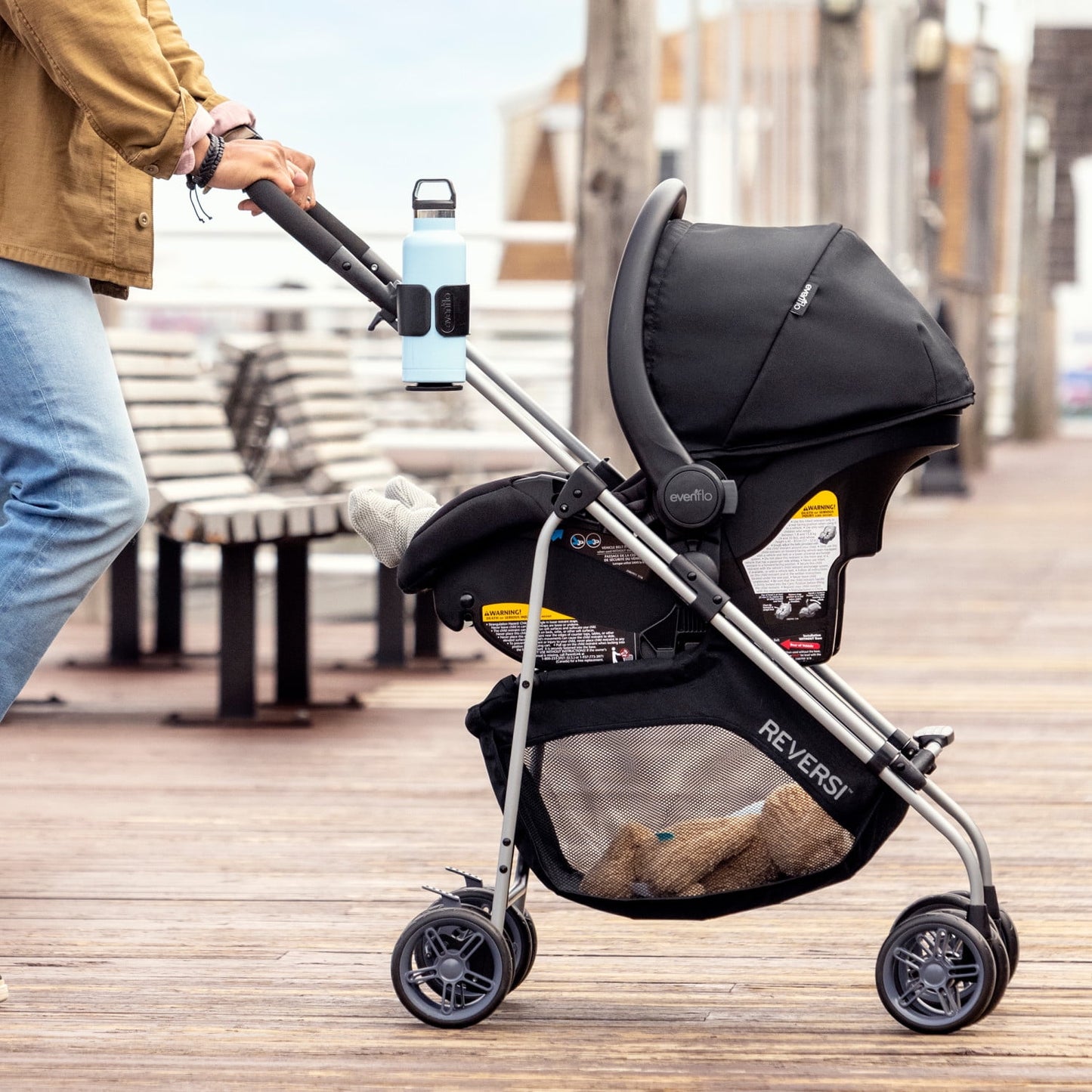 Evenflo Reversi Lightweight Reversible Stroller with Storage Basket