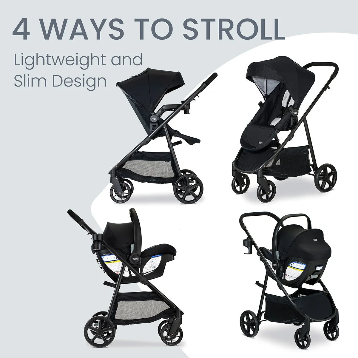 Britax Willow Brook Travel System Infant Car Seat and Stroller Combo