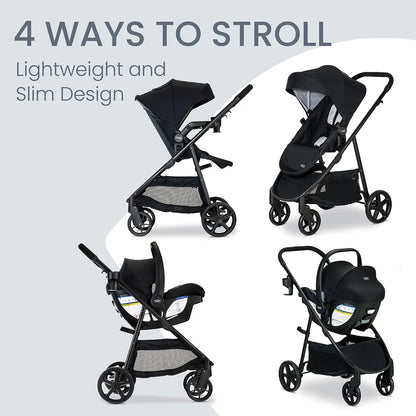 Britax Willow Brook Travel System Infant Car Seat and Stroller Combo